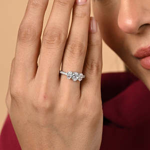 Bague pour homme en argent sterling 925 pur de qualité supérieure, diamant taille ovale, placage rhodium, technologie d'incrustation, bijou cadeau pour femme - Product Image 4
