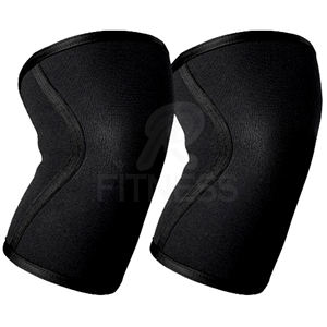 RC Fitness Wear 7mm Powerlifting <b>Knee</b> <b>Sleeves</b> Breathable <b>Neoprene</b> Unisex Customizable Size & Color in Black White High Quality - Product Image 4