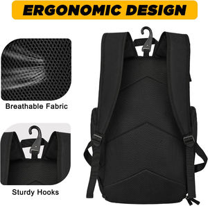 Mochila de baloncesto personalizada CANINE SPORTSWEAR con colores y tela de logotipo personalizado-Entrenamiento de equipo juvenil de gimnasio de viaje deportivo escolar para hombres - Product Image 5