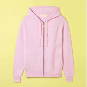 Sweat à capuche uni 100% coton de haute qualité avec fermeture éclair intégrale, logo personnalisé, en molleton bouclette avec impression en relief - Product Image 3