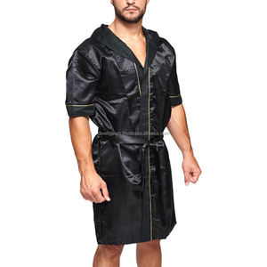 Conjunto de Bata de Boxeo con Logotipo Personalizado, Bata con Capucha de Satén para Caminar al Ring, Ropa de Boxeo Transpirable y Duradera, Venta al Por Mayor - Product Image 6