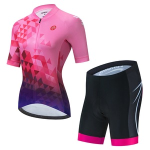 Conjuntos de ropa de ciclismo para mujer, Jersey de ciclismo, Tops, camiseta de manga corta para carreras de verano - Product Image 3