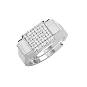 NOVAMART Fine Premium 925 Pure Sterling <b>Silver</b> <b>Rings</b> for <b>Men</b> Gold Plated with Adjustable Size Wholesale Export - Product Image 1