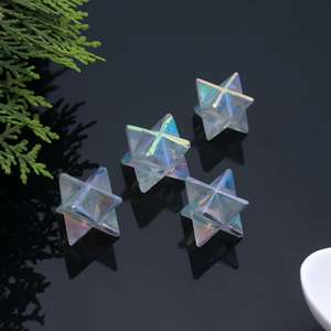 Pendule merkaba en cristal pendentif étoile, sphère d'obsidienne noire, cristal brésilien brut obsidienne obsidienne aura pyramide, lot de pierres - Product Image 2