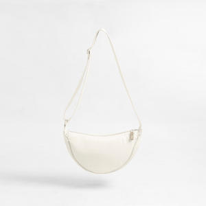 Sac bandoulière demi-lune en nylon froissé unisexe TST 3005 - Product Image 3