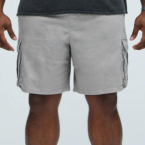 Pantalones cortos de sarga para hombre, tela de sarga de algodón, OEM/ODM, ropa personalizada de fábrica, diseño de carga multibolsillo, duradero y transpirable - Product Image 3