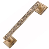 Poignée de porte et de fenêtre en laiton au design antique avec laiton doré poli pour porte principale de maison de luxe