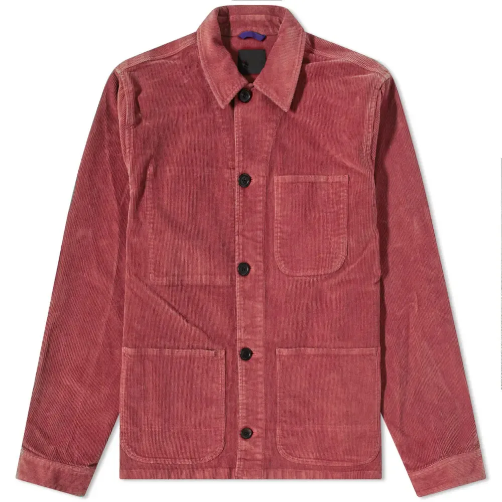 2023 탑 디자인 사용자 정의 빈티지 작업복 면 스판덱스 코듀로이 셔츠 재킷 네 포켓 잡일 재킷