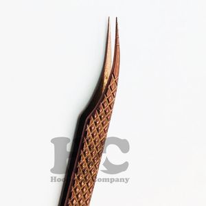 Pinzas Rectas de Calidad Premium, Acero Inoxidable, Agarre de Diamante, Punta Dentada, Oro Rosa, Antiestáticas, Duraderas, Pinzas para Pestañas de Visón - Product Image 4