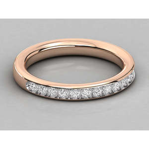 แหวนทอง 14K ประดับเพชรเลี้ยงในห้องปฏิบัติการสำหรับสุภาพสตรี - Product Image 1