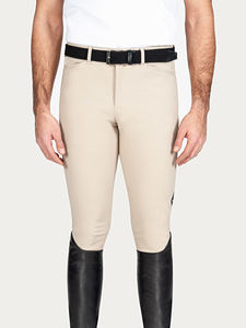 Calidad suave Ventas al por mayor Hombres/Mujeres Asiento ecuestre Silicona Poliéster Calzones Montar a caballo Medias Bolsillos para teléfono Horsekraft - Product Image 3