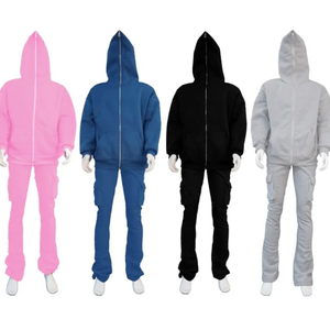 Survêtement à capuche zippé avec logo personnalisé pour hommes, vêtements de jogging thermiques d'hiver les plus vendus, options grande taille disponibles - Product Image 5