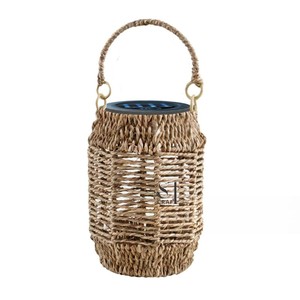 โคมไฟเทียนหวายทำด้วยมือจากผักตบชวาธรรมชาติเป็นแรงบันดาลใจให้สินค้าขายดีสำหรับตกแต่งบ้านผลิตในเวียดนาม - Product Image 1