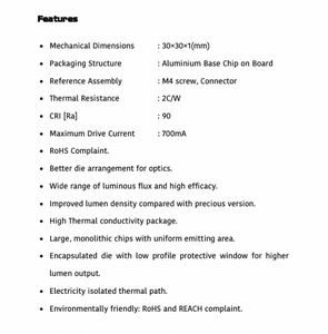 Éclairage routier et urbain LED Polymatech série COB standard FL09COB3030 blanc chaud 90 CRI offrant des performances élevées et fiables - Product Image 4