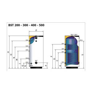 Calentador Solar de Agua Elbi BST de 300 Litros con Recipiente de Vidrio y Dos Intercambiadores de Calor Fijos - Product Image 4