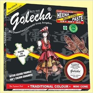 Indian Henna Cone Semi Permanent <b>Body</b> <b>Art</b> Tattoo Ink Temporary Maroon Cream Premium Grade Ammonia-Free - Product Image 5