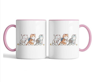 Charmant chat en céramique tasse mignon Kitty dormir conception pour café thé chaud cacao cadeau parfait pour les amoureux des chats - Product Image 5
