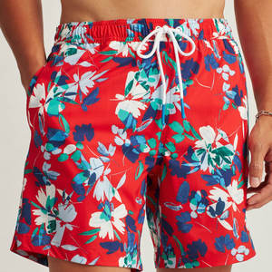 Shorts de surf pour hommes personnalisables CHALASA SPORTS, 100% polyester, imperméable, extensible, écologique, séchage rapide, fermeture à cordon - Product Image 1