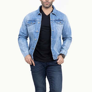 Veste pour homme Nouveau style abordable Veste en jean pour homme Offre Spéciale logo personnalisé Vêtements de plein air Top tendance Manches complètes OEM - Product Image 1
