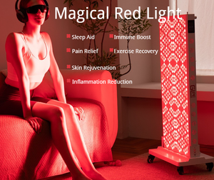 GLPE APO-720 Pannello a Luce Rossa per Tutto il Corpo, Macchina con 7 Lunghezze d'Onda, LED a Infrarossi in Metallo per Alleviare il Dolore, Uso Domestico - Product Image 1