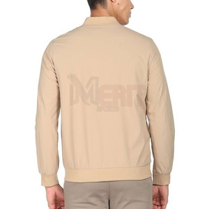 Chaqueta Bomber de Lana de Alta Calidad para Hombre, Transpirable, con Patrón Tejido, Cuello Redondo, Popular para Invierno, Servicio OEM, Impermeable - Product Image 4