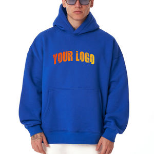 Sudadera con capucha y hombros caídos para hombre con logotipo personalizado 100% algodón 300 GSM-Sudadera con capucha de alta calidad directa de fábrica - Product Image 2