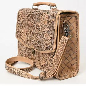 กระเป๋าหนังแล็ปท็อปแนววินเทจกระเป๋าถือหนังแกะสลักแบบตะวันตกเป็นทางเลือกที่นิยมมากที่สุดในราคาขายส่ง - Product Image 1