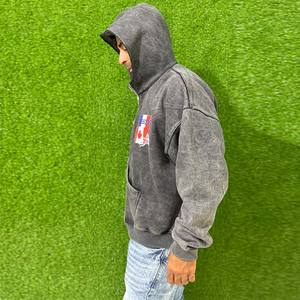 Sudadera con Capucha Extra Grande de Forro Polar para Invierno, 100% Algodón, para Hombre, con Cierre, Impresión DTG en la Parte Delantera, Mangas Transpirables - Product Image 2