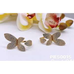 Anillos abiertos chapados en oro rosa al por mayor, anillos a la moda con microincrustaciones de circón, cobre respetuoso con el medio ambiente, oro rosa con licencia - Product Image 6