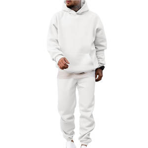 ชุดวอร์มลำลองผู้ชาย เสื้อฮู้ดเทค ผ้าฝ้าย 100% กันลม ระบายอากาศ เอวยางยืด ชุดออกกำลังกาย คุณภาพดี - Product Image 1