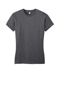 Camiseta de algodón de manga corta con patrón sólido para mujer, camiseta lisa en blanco con diseño de cuello redondo transpirable con estampado personalizado - Product Image 4