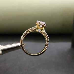 Nuevo Anillo de Compromiso Elegante con Piedra Natural de Acero Inoxidable, Diseño Moderno para Toda Ocasión - Product Image 6