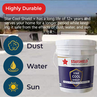 Pintura de Alto Albedo Star Cool Shield Plus para Barcos, con Revestimiento Acrílico y de Goma, con el Más Alto SRI 130, Revestimiento de Ahorro de Energía