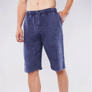 OEM Wholesale <b>Men's</b> Acid Wash Jogger <b>Shorts</b> Custom Casual Workout Fitness Athletic Wear High Street Elastic Waist Eco-Friendly - Product Image 1