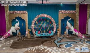 Paneles de Escenario nocturno Mehndi coloridos de estilo tradicional, decoración de escenario de boda de inspiración marroquí, columpio - Product Image 2