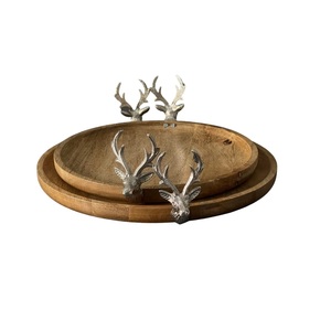 Plato de madera rústica natural perfecto para organizar cenas, fiestas, queso, frutas, aperitivos, postres, pan, centro de mesa - Product Image 6