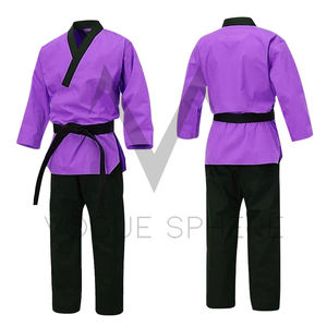 Uniformes de karaté 100% coton à prix de gros bon marché uniformes de karaté de haute qualité personnalisés - Product Image 3