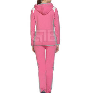 Survêtement 100% coton pour femme avec capuche Dernier design Respirant Couleur unie Saison d'automne du fabricant pakistanais - Product Image 5