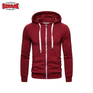 2025 nouveauté hommes sweat à capuche en coton biologique avec Logo personnalisé broderie fermeture à glissière respirant bouffée impression pour l'automne - Product Image 4