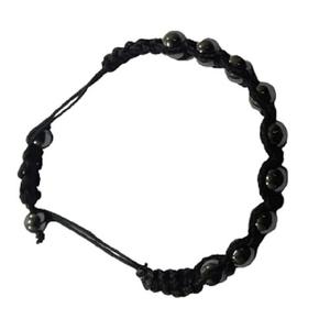 <b>Crystal</b> <b>bracelet</b> Hematite Thread Round Beads <b>Bracelet</b> 8mm Stone Gemstone Fashion Men and <b>Women</b> Gift Energy - Product Image 6