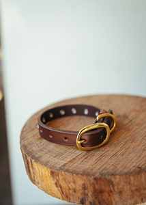 Col clouté classique-20mm-Cognac - Product Image 5