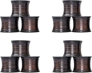 Anillo de servilleta de metal a granel para cuentas de fiesta Agregue un toque elegante a su mesa de comedor Anillo de servilleta bohemio de granja - Product Image 3