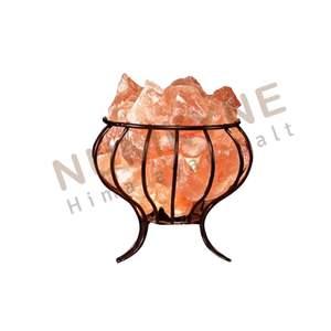 Lampe Bouquet en Pierre de Sel de l'Himalaya avec Cordon Variateur pour Décoration Intérieure, Spa, Sauna et Espaces Bien-être - Product Image 5