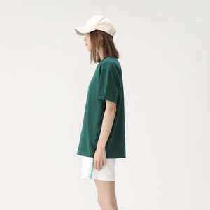 Muestra gratis de alta calidad de las mujeres en blanco 220gsm hombres transpirable liso de algodón de punto camisetas para la impresión de la camiseta para los hombres - Product Image 2