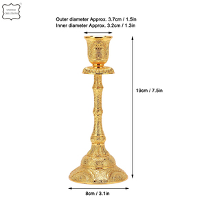 2024 doré luxe Style européen Table en métal bougeoir décor à la maison décoration de Table de noël pour les mariages et autres Occasions - Product Image 3