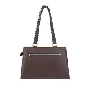 Sacs fourre-tout en cuir tissé à la main de qualité supérieure de couleur personnalisée pour femmes 100% fermeture à glissière en cuir d'origine - Product Image 3