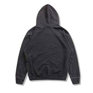 Sweats à capuche 100% coton mélangé de qualité supérieure pour hommes Streetwear respirant avec couleur unie et design personnalisé de base pour l'hiver - Product Image 3