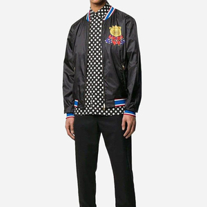 แจ็กเก็ตบอมเบอร์สำหรับผู้ชายแจ็คเก็ตวิ่งกลางแจ้งออกแบบโลโก้ได้ตามต้องการ - Product Image 4