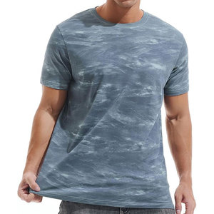 Camiseta con estampado de soplo de algodón 100% de peso pesado para hombre, diseño de logotipo personalizado, camiseta de manga corta para hombre, patrón sólido - Product Image 5