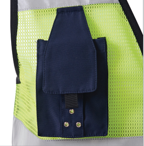 Chaleco de Seguridad de Malla de Alta Visibilidad para Hombre TBS-5011 de Marca Coreana [TBUC] OEM/ODM |   Cinta Reflectante Certificada EN ISO 20471 |   100% - Product Image 5